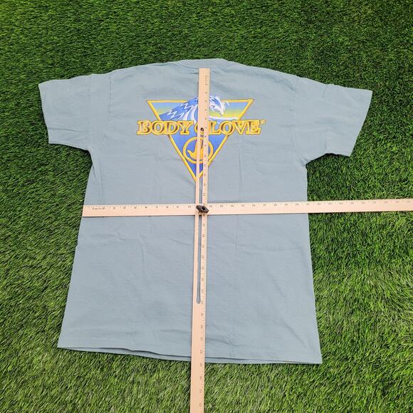 Vintage 1998 Body-Glove Surfer Shirt Large 21x29 Blue USA - Picture 4 of 15